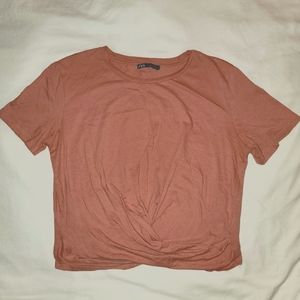 Zara twist crop top